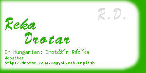 reka drotar business card